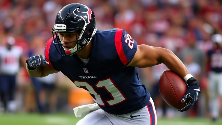 Houston Texans football player showcasing teamwork and camaraderie in NFL dynamics.
