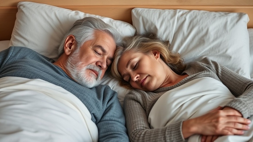 Senior couple sleeping peacefully as part of natural sleep remedies for older adults.