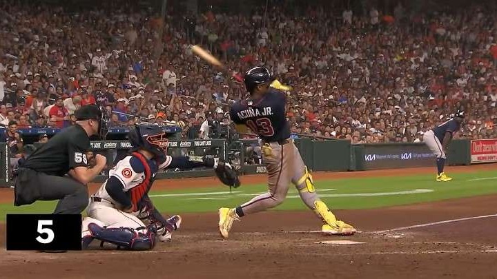 Top MLB Plays Ranked: Player celebrating a home run.