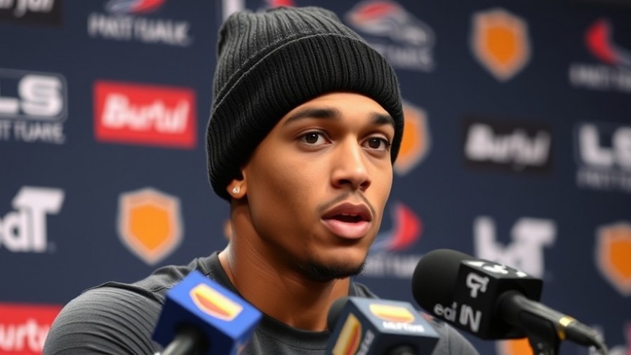 C.J. Stroud at a press conference discussing Houston Texans game insights.