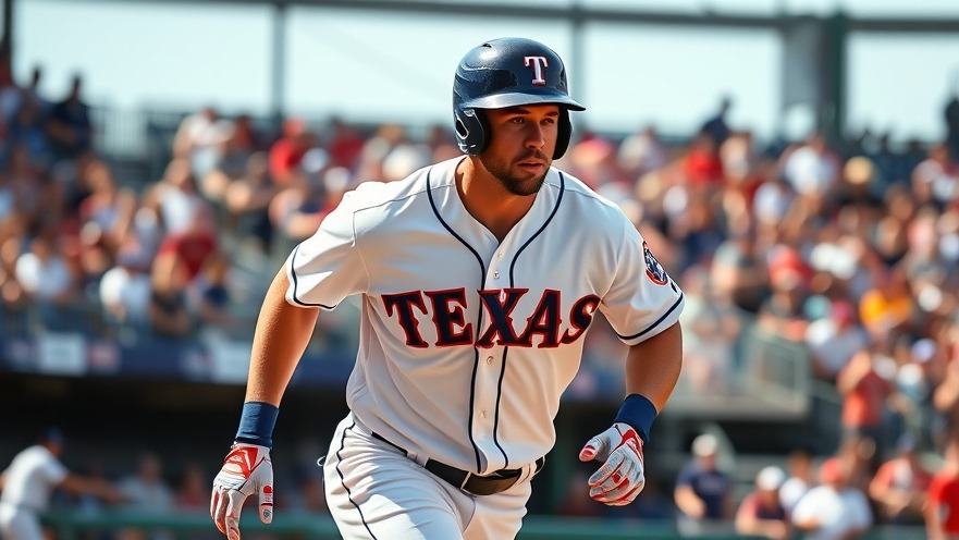 Texas Rangers player in action, highlighting MLB rivalry and game insights.
