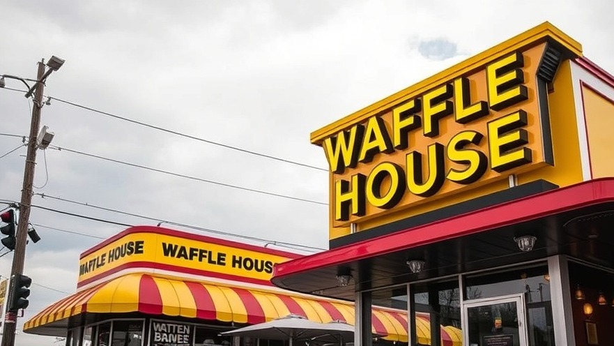 Waffle House sign in Houston, a symbol of community amidst emergency updates.