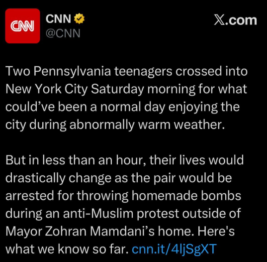 CNN framing of terrorism incident: contrasting arrest scenes.