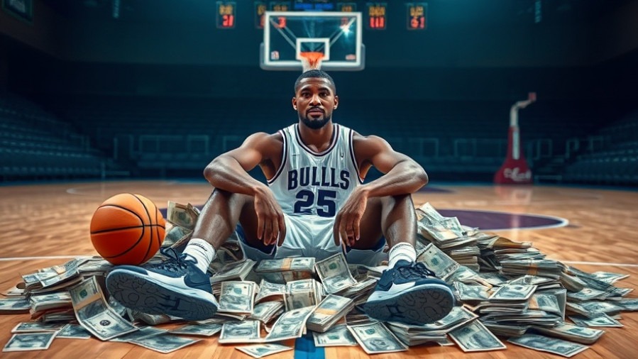 Terry Rozier sitting on a pile of money, highlighting NBA betting investigation.
