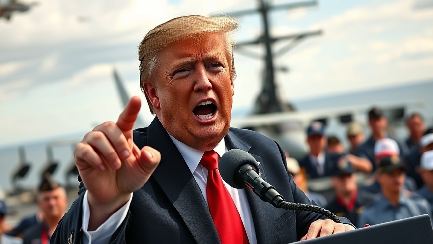 Trump passionately addresses US military readiness amid Iran nuclear ambitions on a carrier.