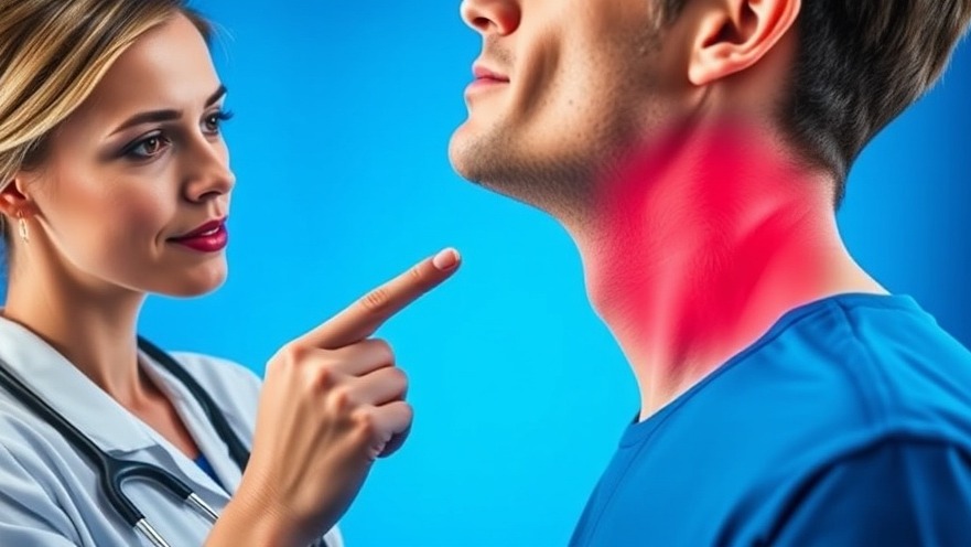 Focused medical woman illustrating neck pain for Austin health and wellness tips.