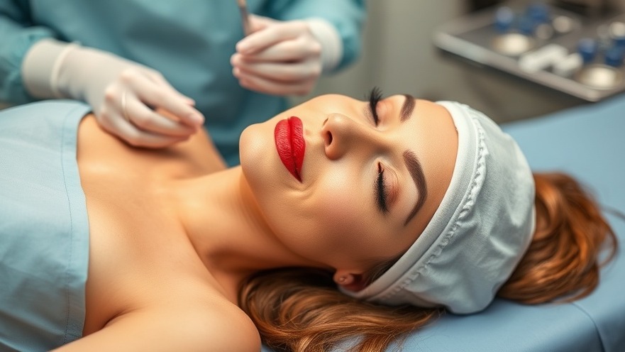 Woman on surgical table prior to cosmetic surgery, highlighting patient safety.