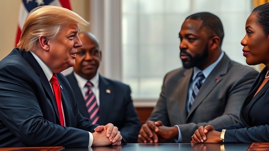 Trump speaks with prominent Black community leaders in national news event.