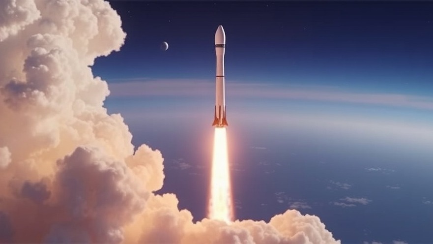 SpaceX rocket launch symbolizing Texas legislative session and corporate influence.