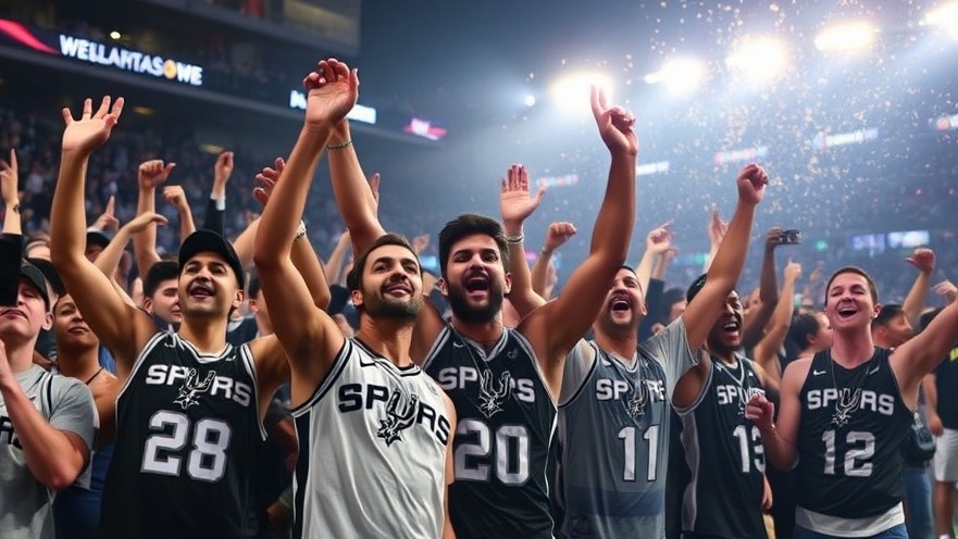 San Antonio Spurs fans celebrate a recent NBA playoff victory.