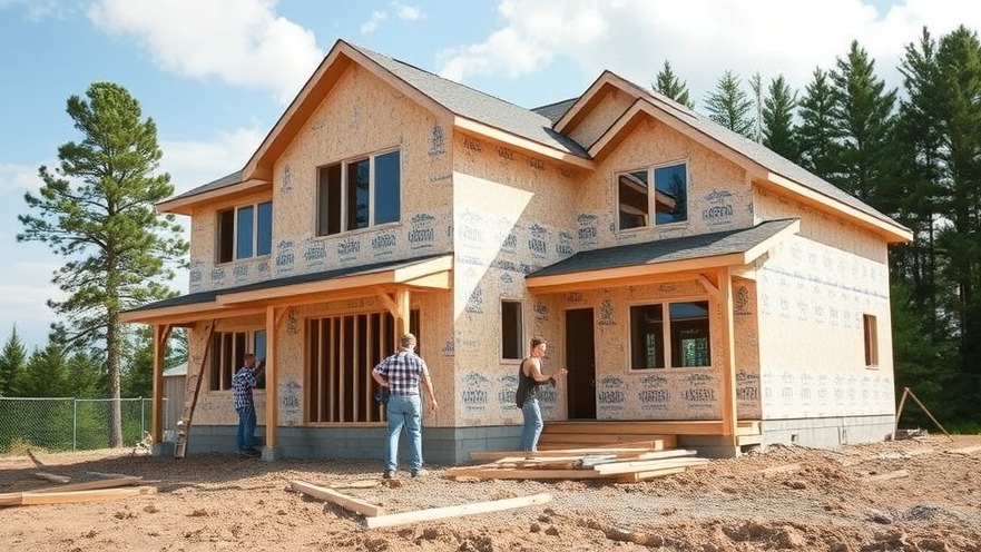 Austin news: construction workers building a house in Austin, TX.