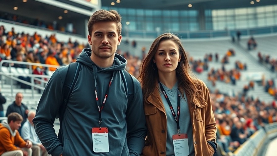 Youth athletes under pressure in a vibrant football stadium scene.
