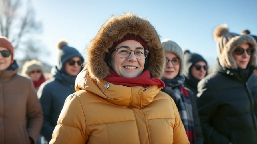 People bundled up outdoors, embracing the cold front in San Antonio.