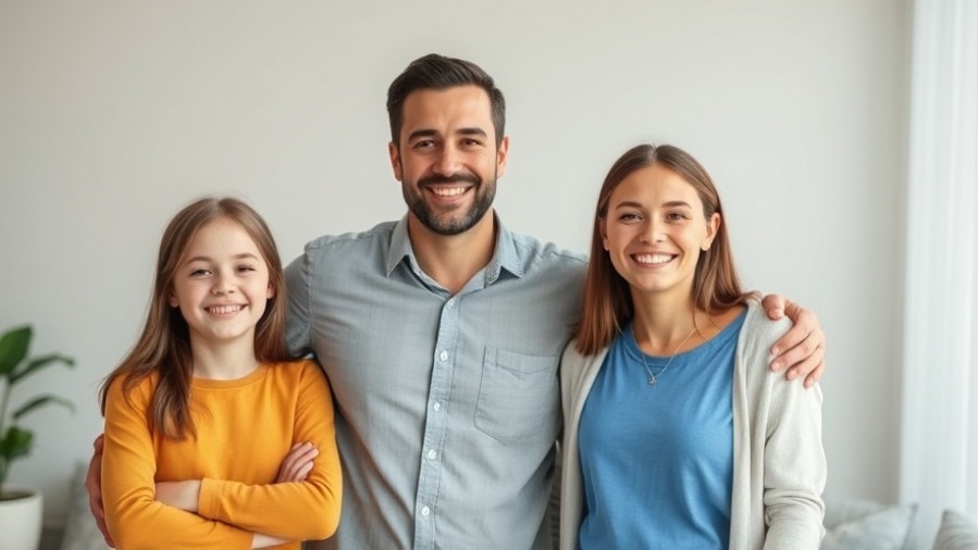 Happy married couple with teenagers, highlighting the impact of transgender healthcare policies.