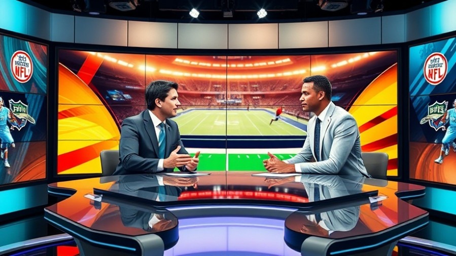 Dynamic sports broadcast discussing Ole Miss leadership transition and resilience in college football.