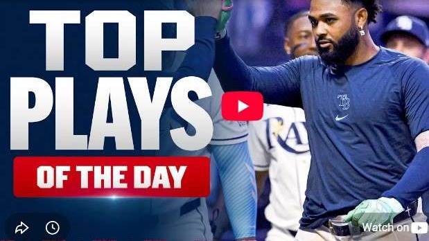 Top MLB Plays September 2023 celebration on field.