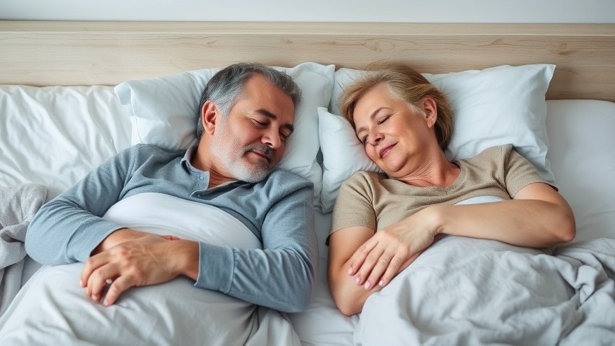 Senior couple enjoying restful sleep with natural sleep remedies for older adults.
