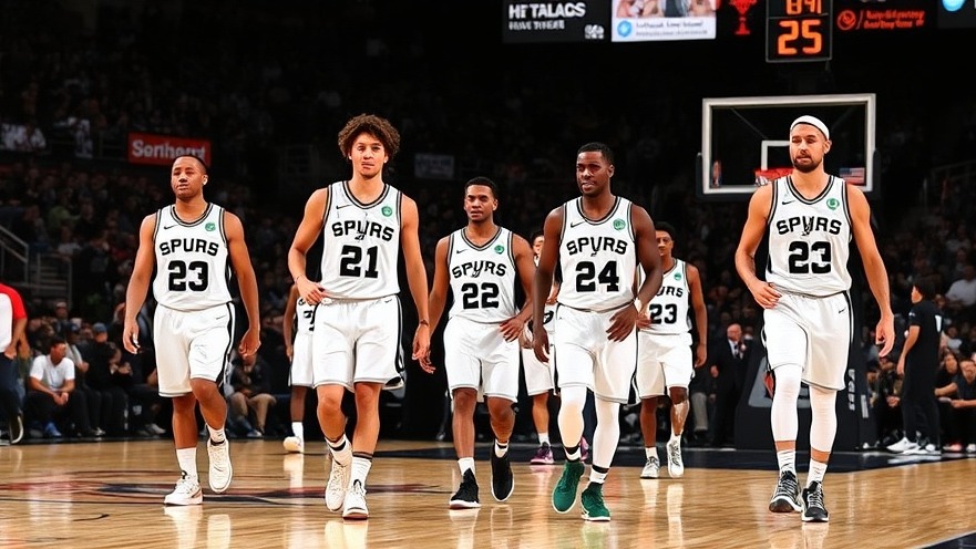 San Antonio Spurs players celebrate a victory after an NBA game recap.