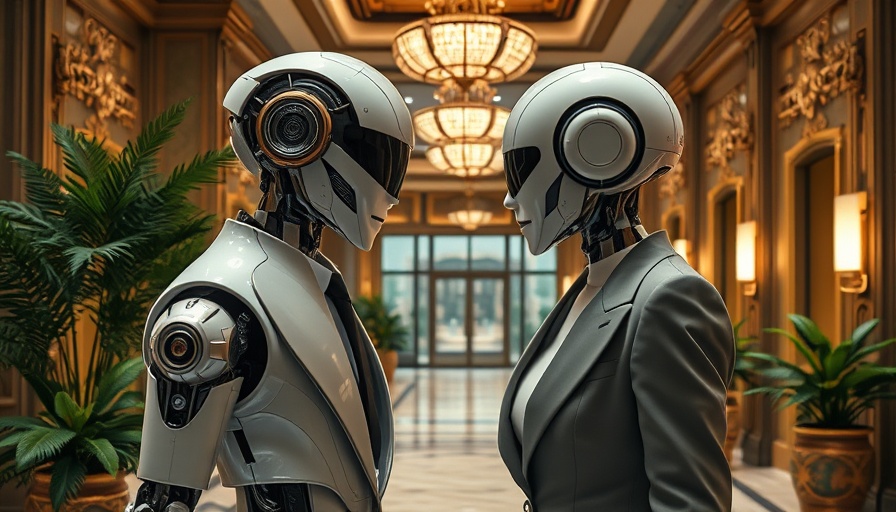 Architect’s Dilemma in AI: Futuristic robot and woman interaction.