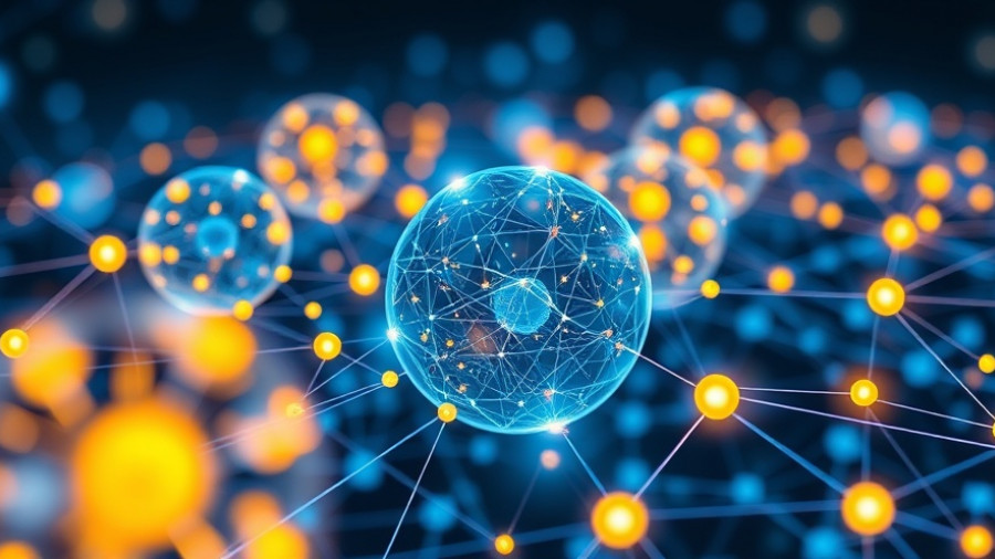 Futuristic spheres illustrating AI infused applications.