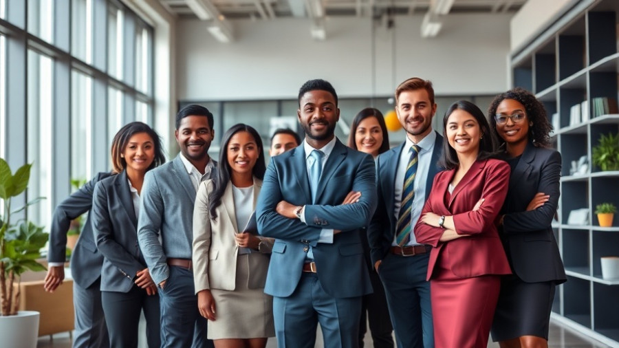Group of professionals in a modern office setting, AI for lawyers