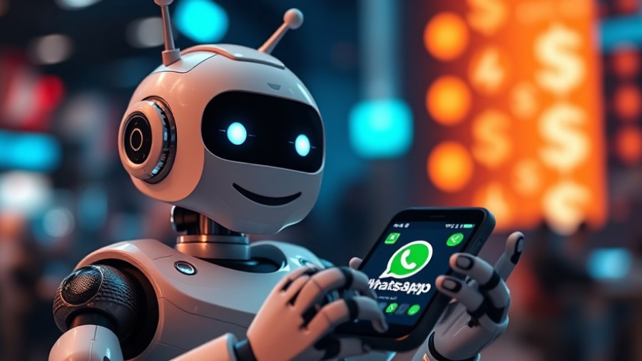 WhatsApp banking in Brazil: Robot helping with smartphone banking