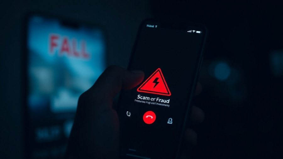 Concept of scam alert in AI voice agents for business.