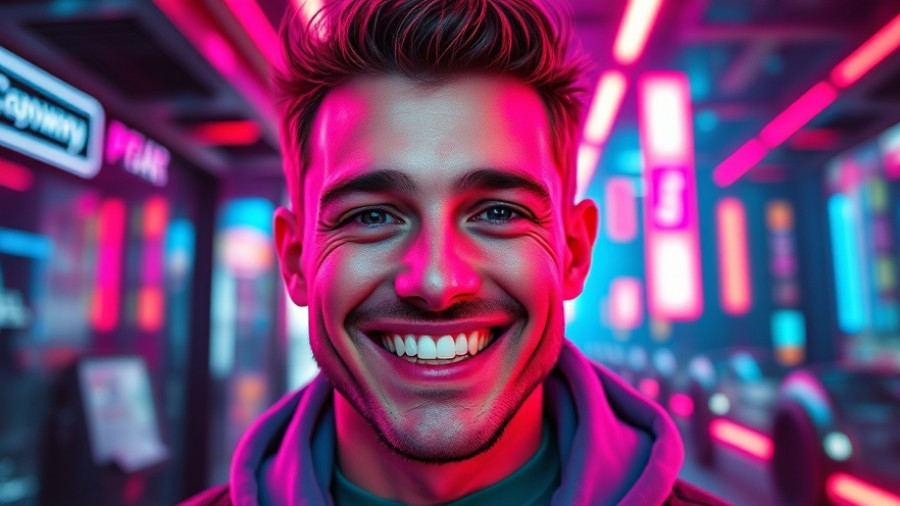 AI for lawyers: Vibrant portrait with futuristic background