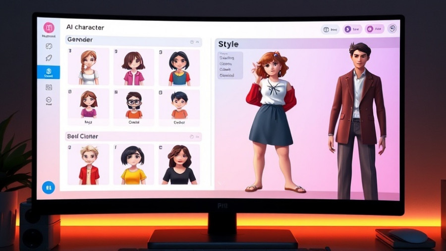 AI Allure Image Maker interface for character creation.