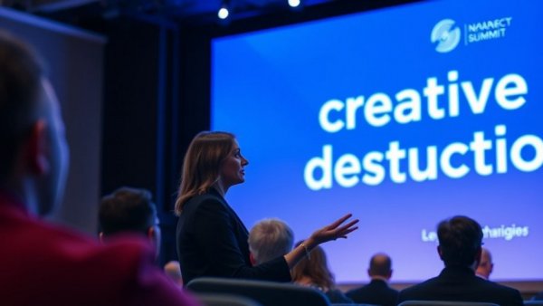 AI for lawyers conference with speaker on stage.