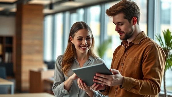 Team collaboration on an employee communication platform.