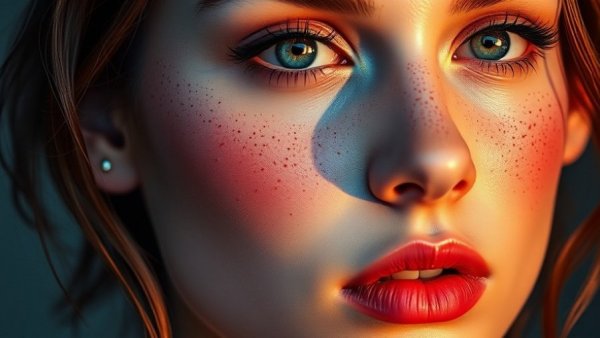 AI Image Generator for Business advertisement with illustrated female portrait.