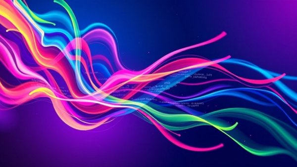Abstract digital art illustrating AI-assisted coding with vibrant streams.
