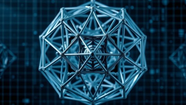 Futuristic abstract structure representing AI Voice Agents for Business.