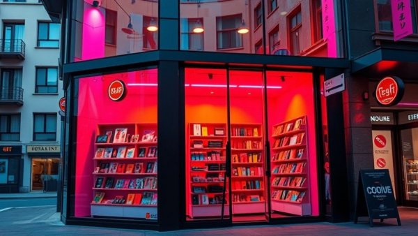 Vibrant modern storefront showcasing eCommerce.