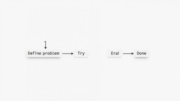 Iterative process flowchart with steps for AI software development.