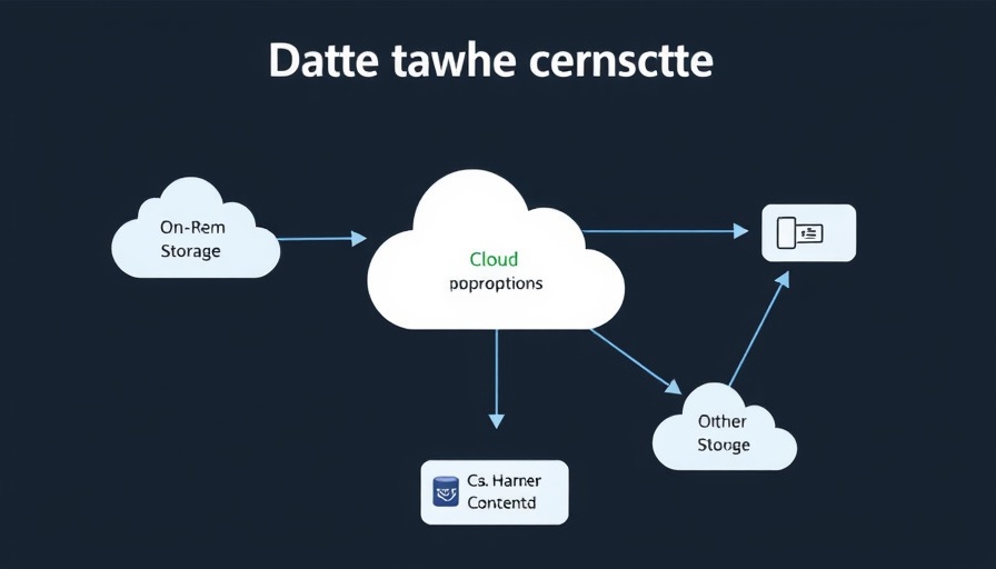 Flowchart showing cost control in cloud migration with data transfer paths