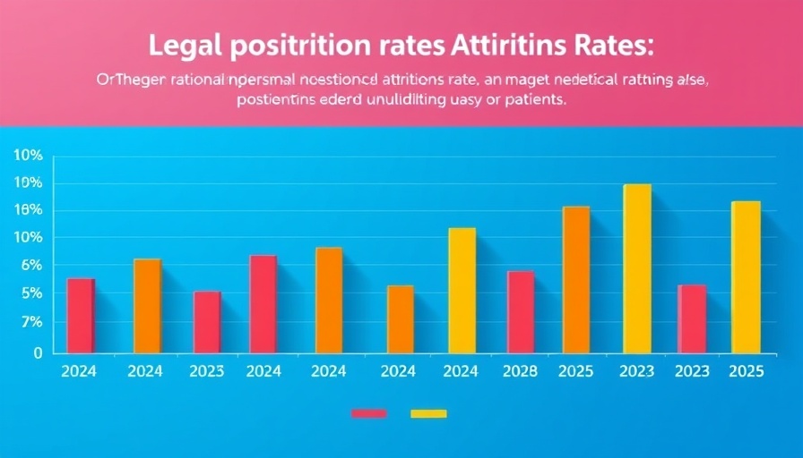 Bar chart showing legal attrition rates 2024-2025.