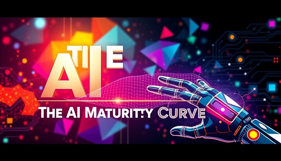 Abstract illustration of AI maturity curve for business owners.