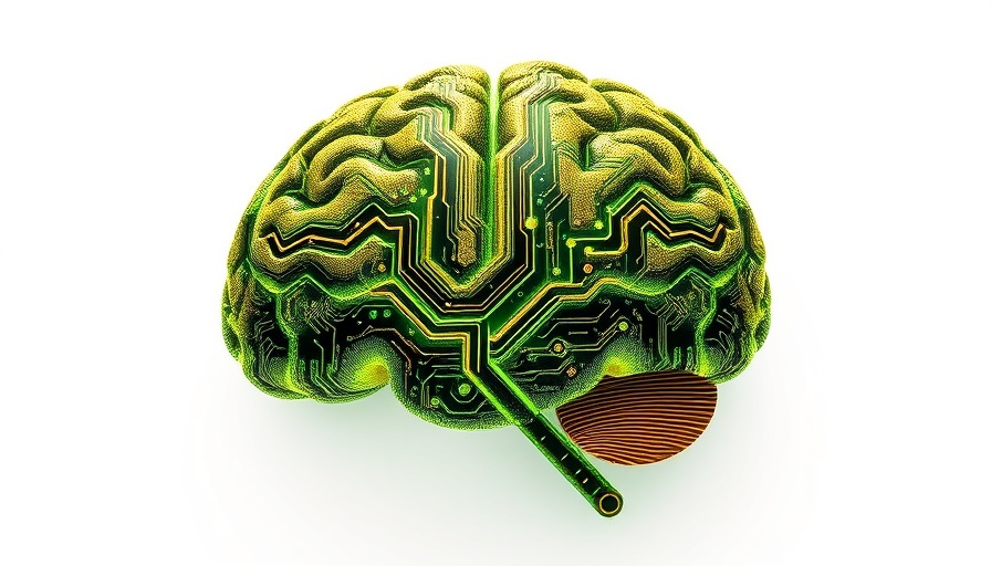 Stylized digital brain with circuitry representing LLM system design