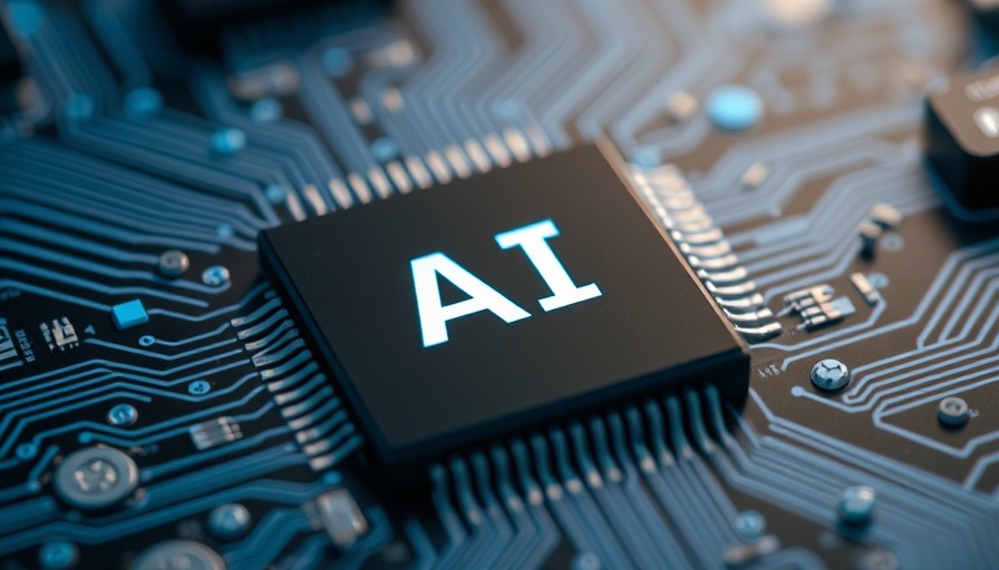 AI Voice Agents for Business concept with AI microchip.