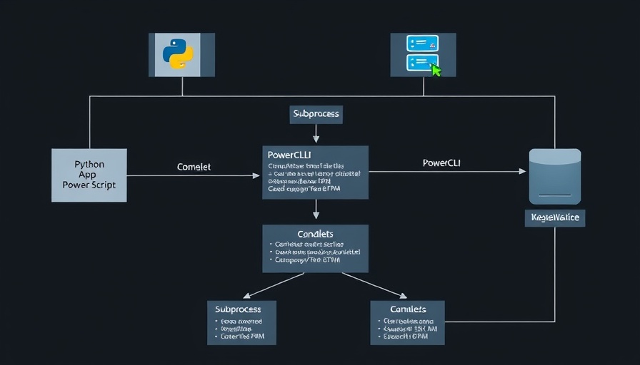 Workflow diagram: Connect to vCenter/ESXi with PowerCLI and Python.