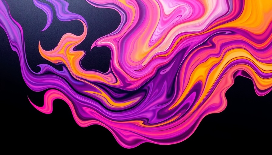 Vibrant abstract painting with swirling colors symbolizing AI context management.