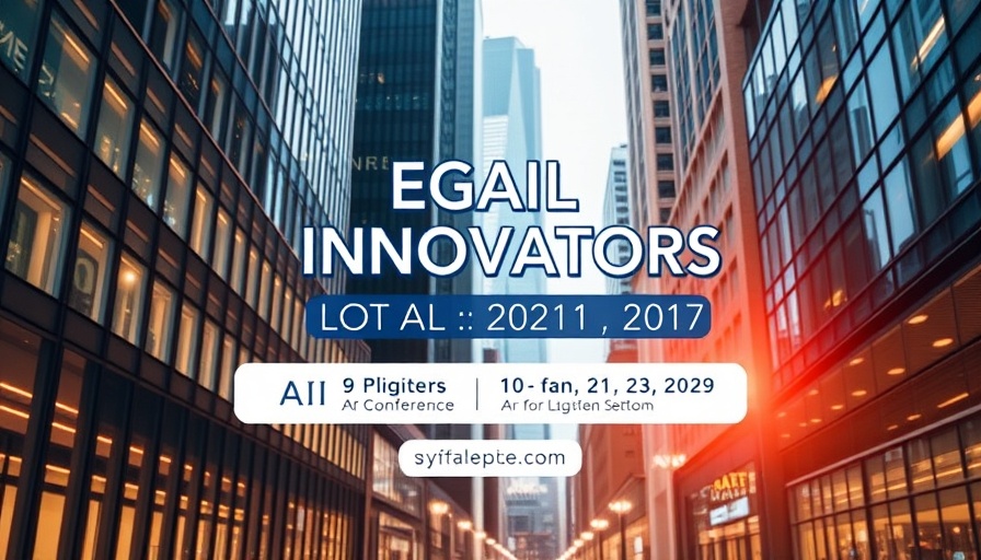 Legal Innovators Conference 2025 event poster featuring AI for lawyers.