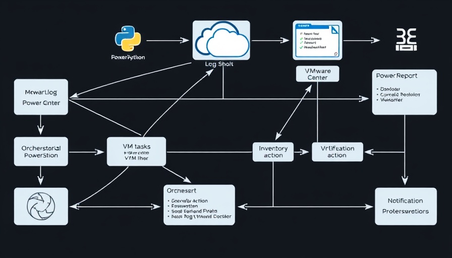 Flowchart of VMware automation with Python script process