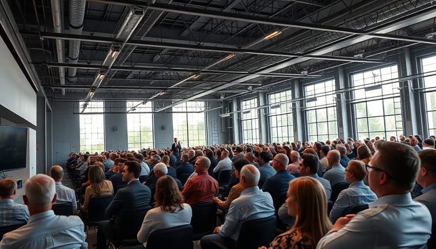 Conference on AI Voice Agents for Business in a modern setting.