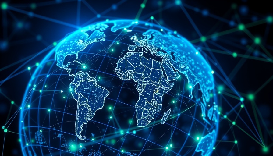 AI networks enhance global commerce with digital connections.