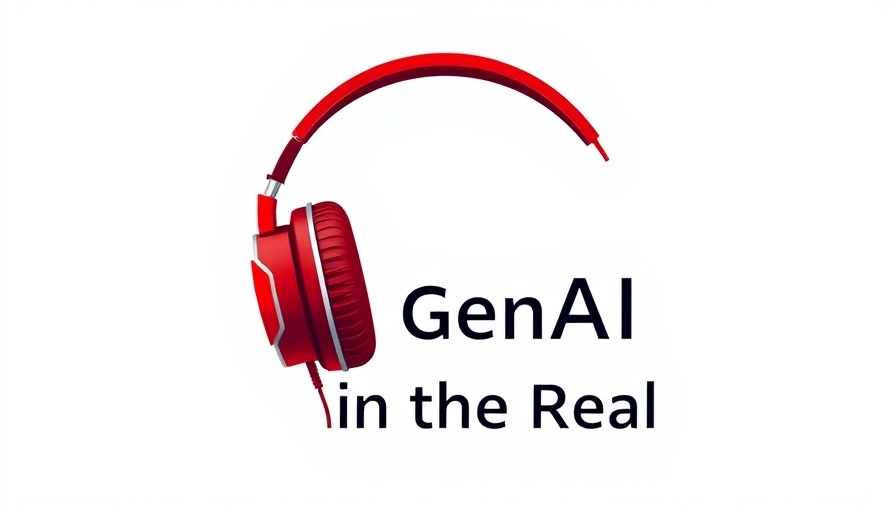 AI to Improve Discovery: Graphic with headphones and text.