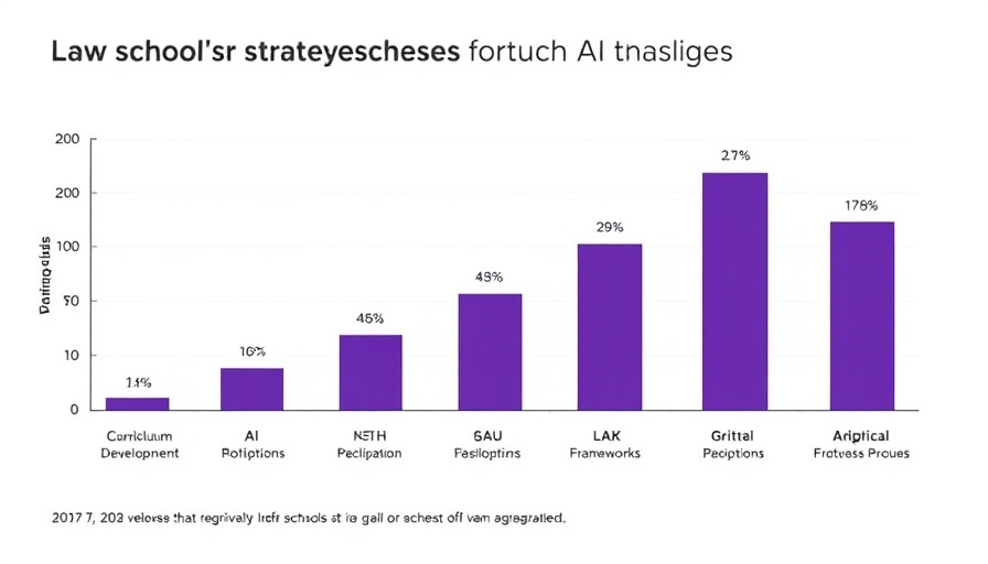 Bar chart on AI for lawyers in law schools