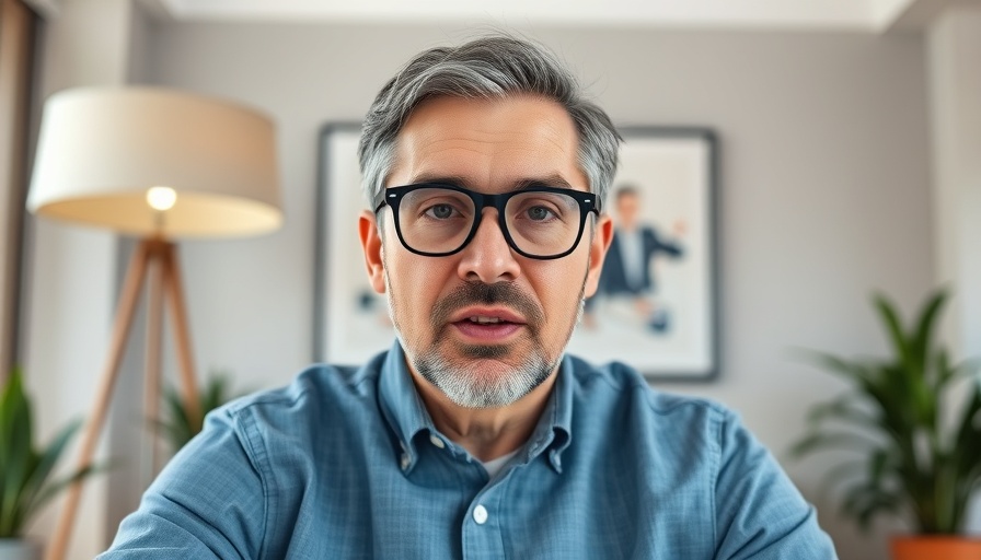 AI for lawyers concept showing a man in a modern office.